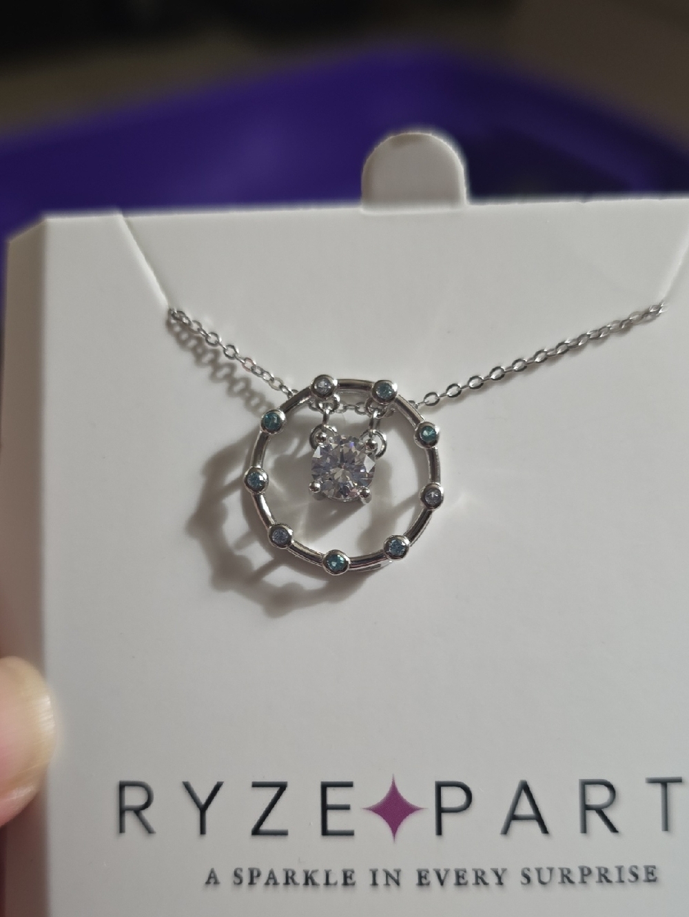 New With Box Ryze Sterling Silver Necklace.